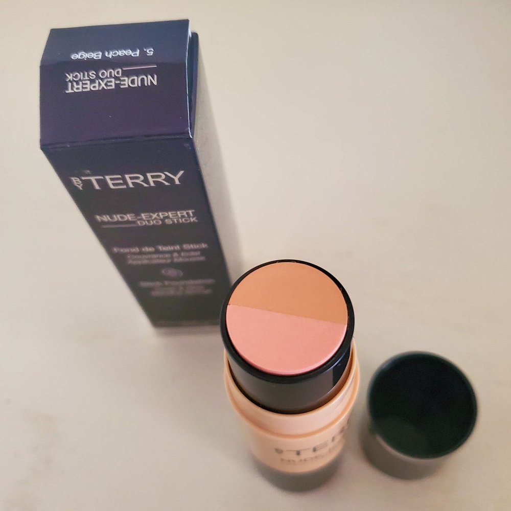 By Terry Nude Expert Duo Stick Foundation Highlighter #5 Peach Beige 8.5g 0.3oz - Picture 2 of 9